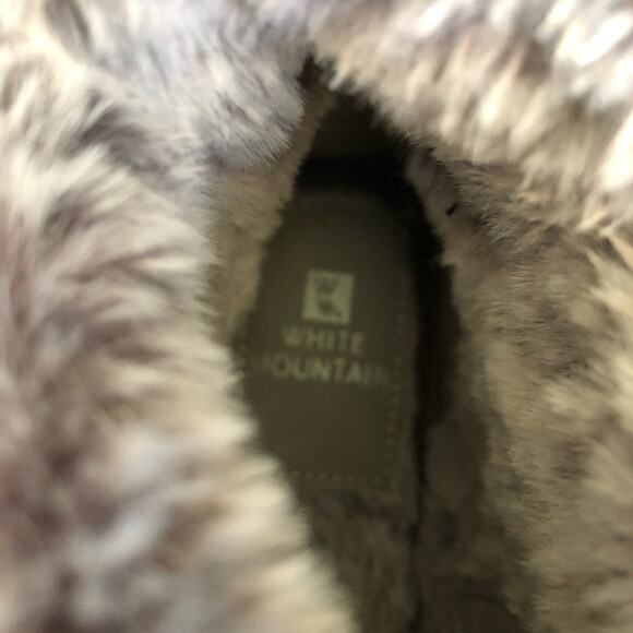 White Mountain Tamarin Puffer Ankle Zip Cozy Bootie Faux Fur Lined Size 7.5 NWB - Picture 12 of 13